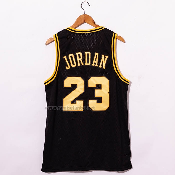 Camiseta Chicago Bulls Michael Jordan #23 1998 NBA Fianls Retro Negro